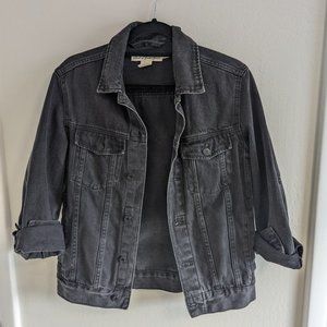 XS Black Denim Jacket H&M LOGG